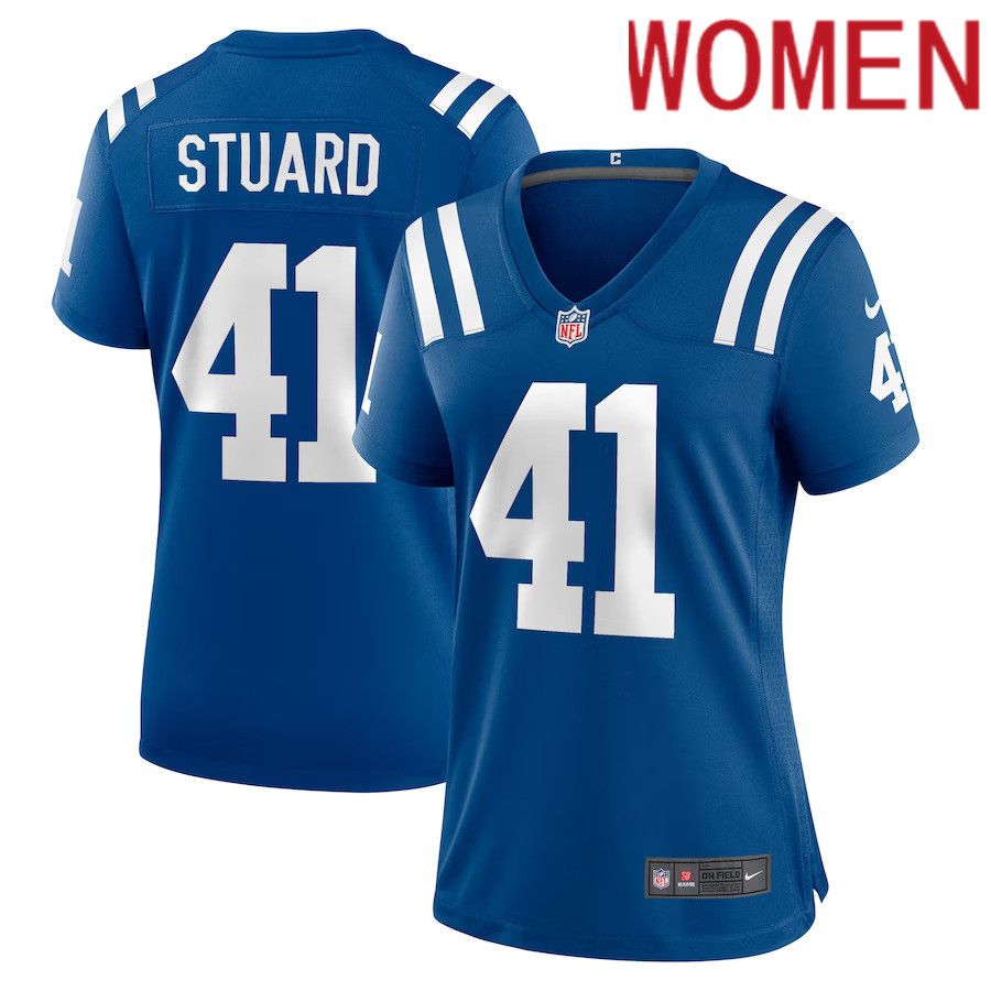Women Indianapolis Colts #41 Grant Stuard Nike Royal Game Player NFL Jersey